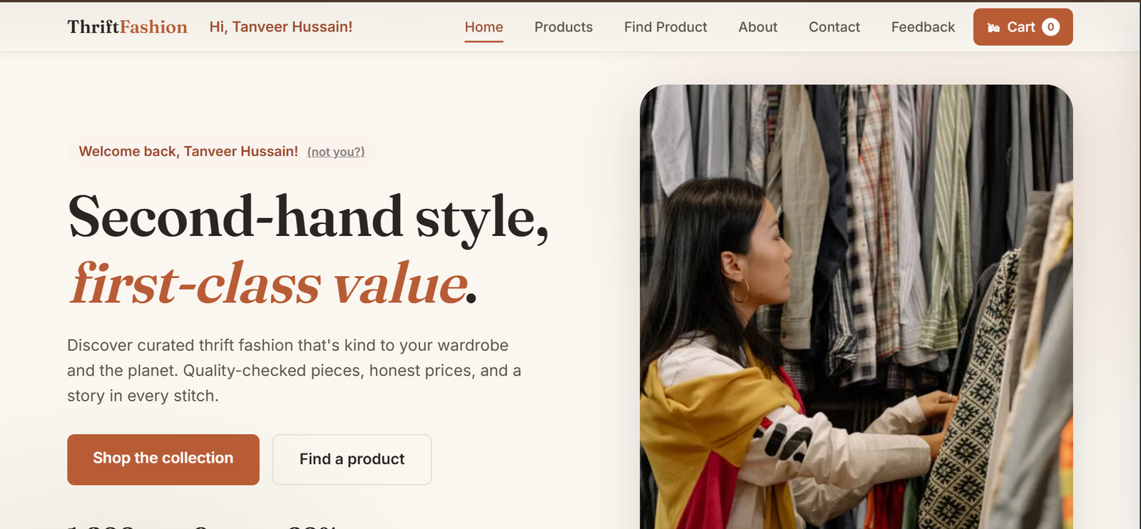 Thrift Fashion Store